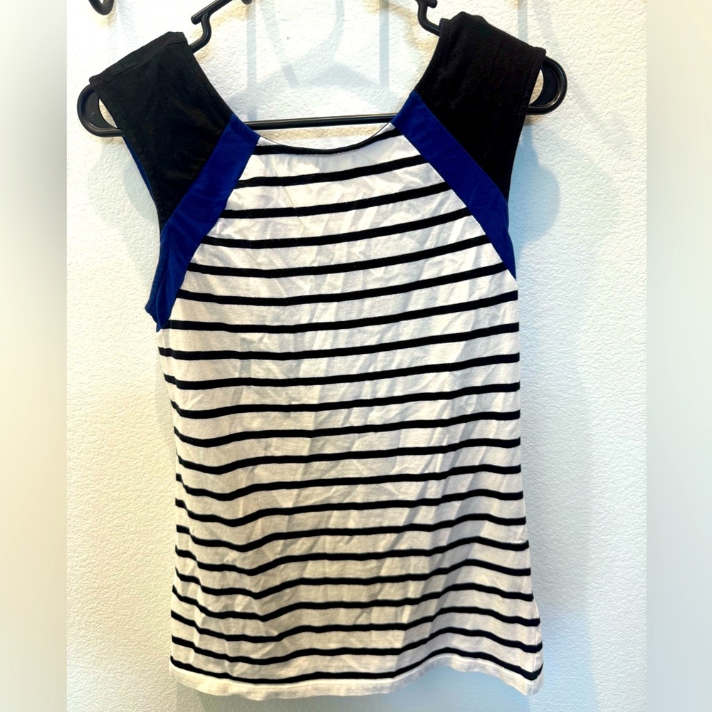 Express Striped Sleeveless Colorblock Tank Top - Size S